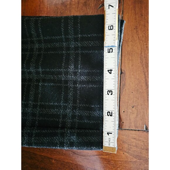 J. Jill Ponte slim leg pants medium plaid black ankle pull on - Picture 3 of 8